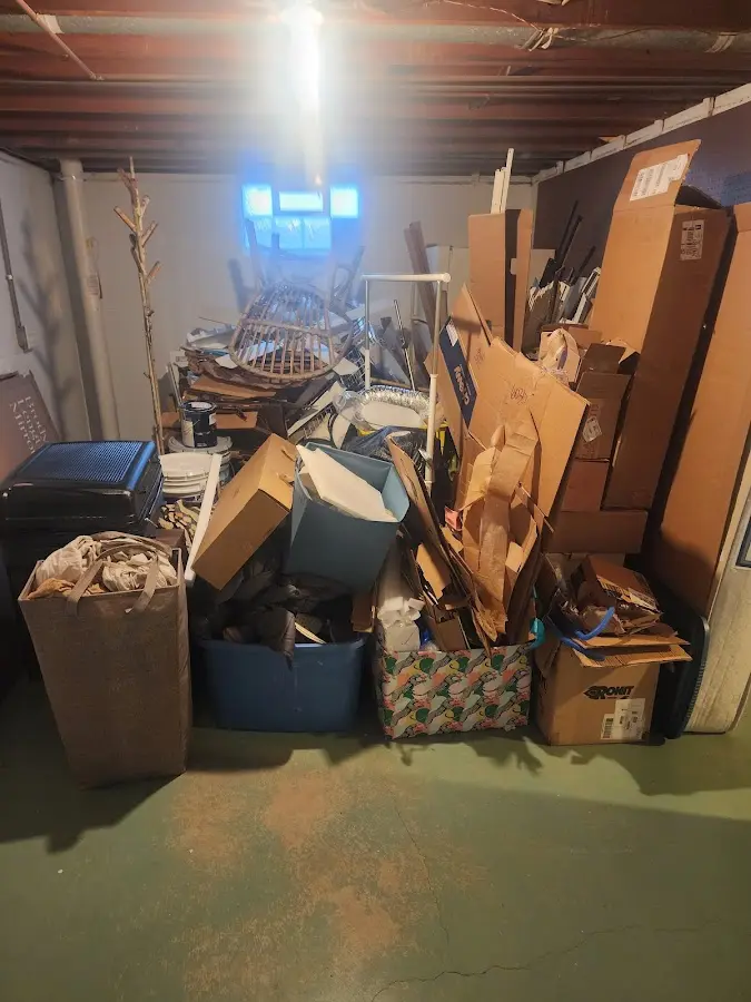 Roll-off dumpster container at job site for Construction Dumpster Rental in Brodhead